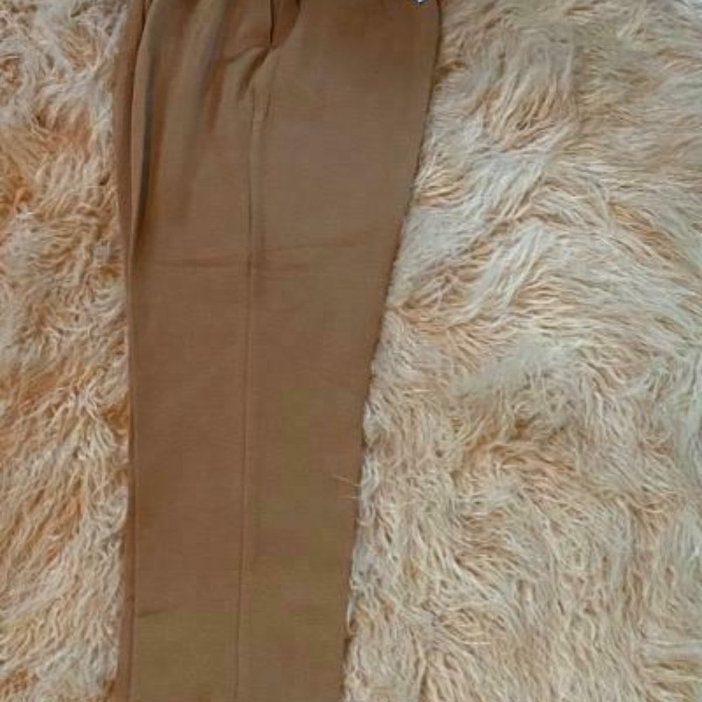 * NWT Alfred Dunner Women's Elastic Waist Pants Beige Made In USA 16 P